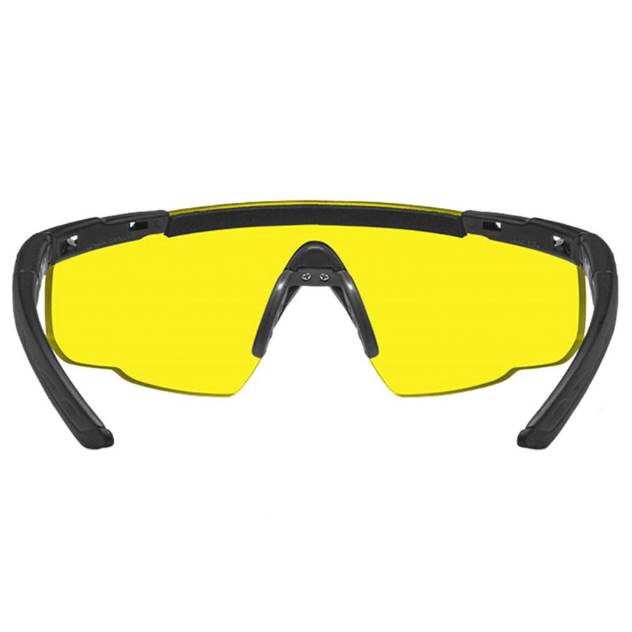 Okulary taktyczne Wiley X Saber Advanced 300 pale yellow, czarne oprawki 2/6