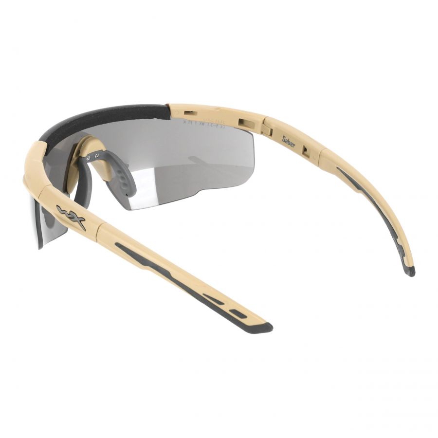 Okulary taktyczne Wiley X Saber Advanced 308T smoke / clear / rust, jasnobrązowe oprawki 2/4