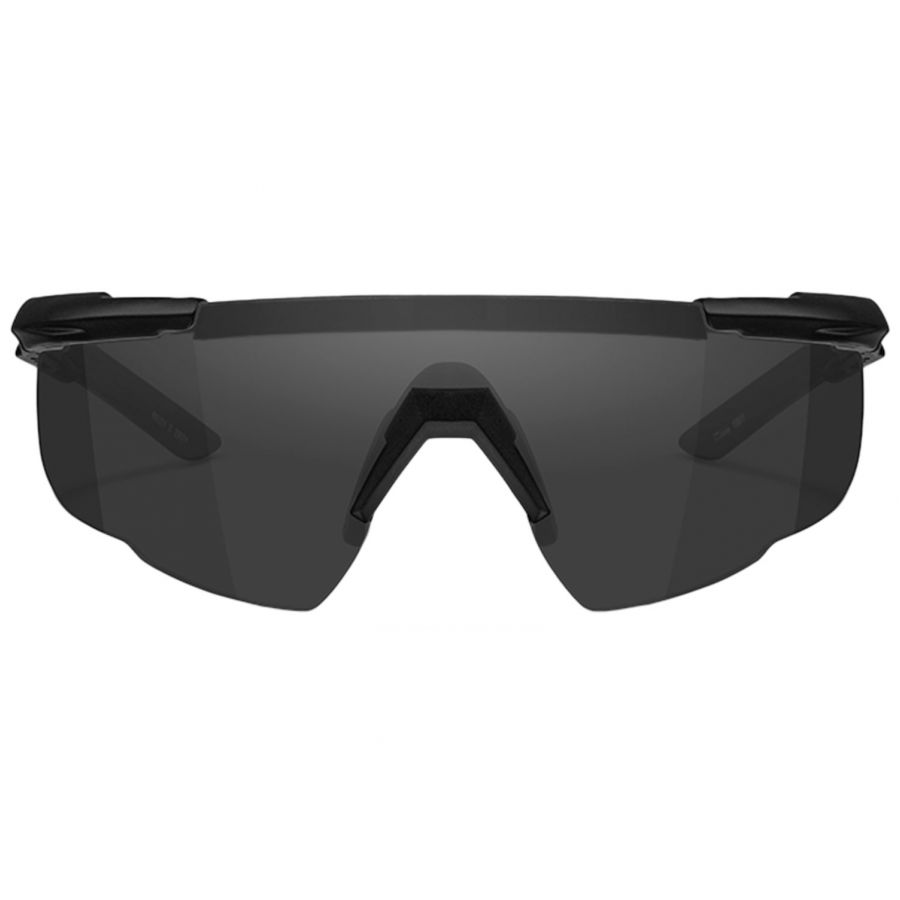 Okulary taktyczne Wiley X Saber Advanced 317 smoke / clear, czarne oprawki 1/4
