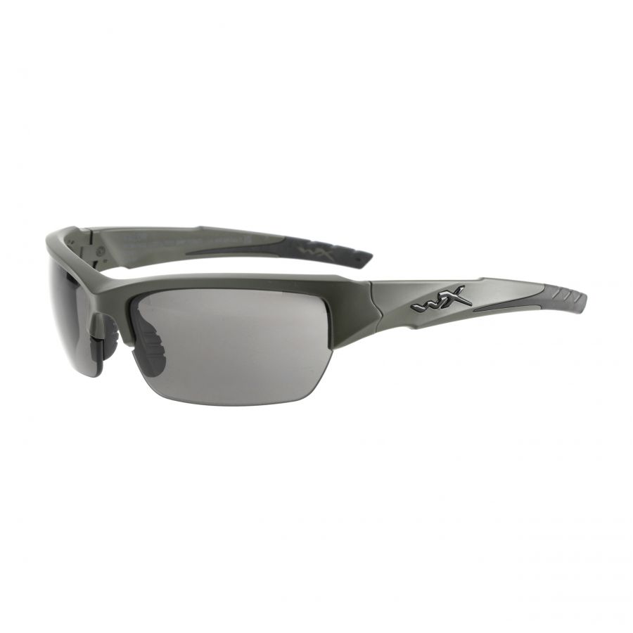 Okulary taktyczne Wiley X Valor 2.5 CHVAL06G grey / clear / light rust, zielone oprawki 1/5