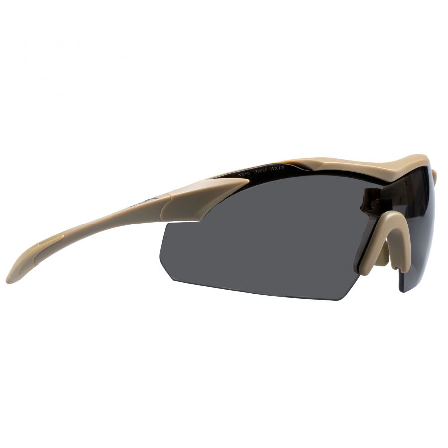 Okulary taktyczne Wiley X Vapor 2.5 3512 grey / clear / light rust, jasnobrązowe oprawki 4/4