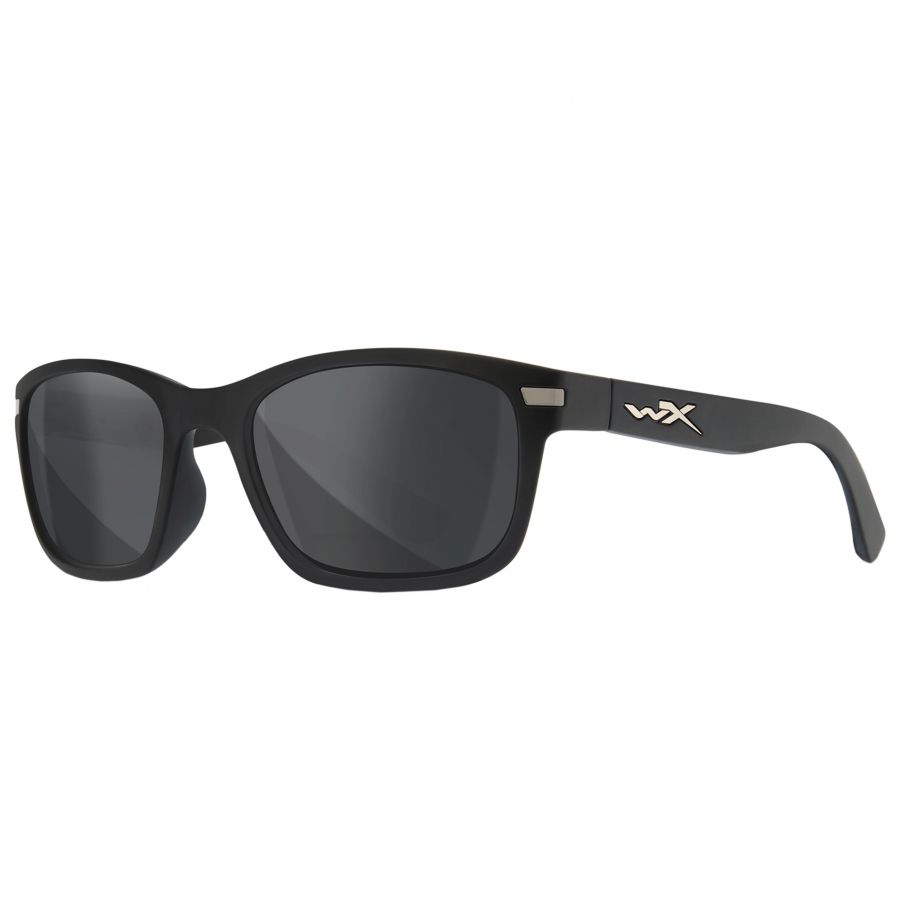 Okulary Wiley X Helix AC6HLX01 smoke grey, czarne oprawki 2/5