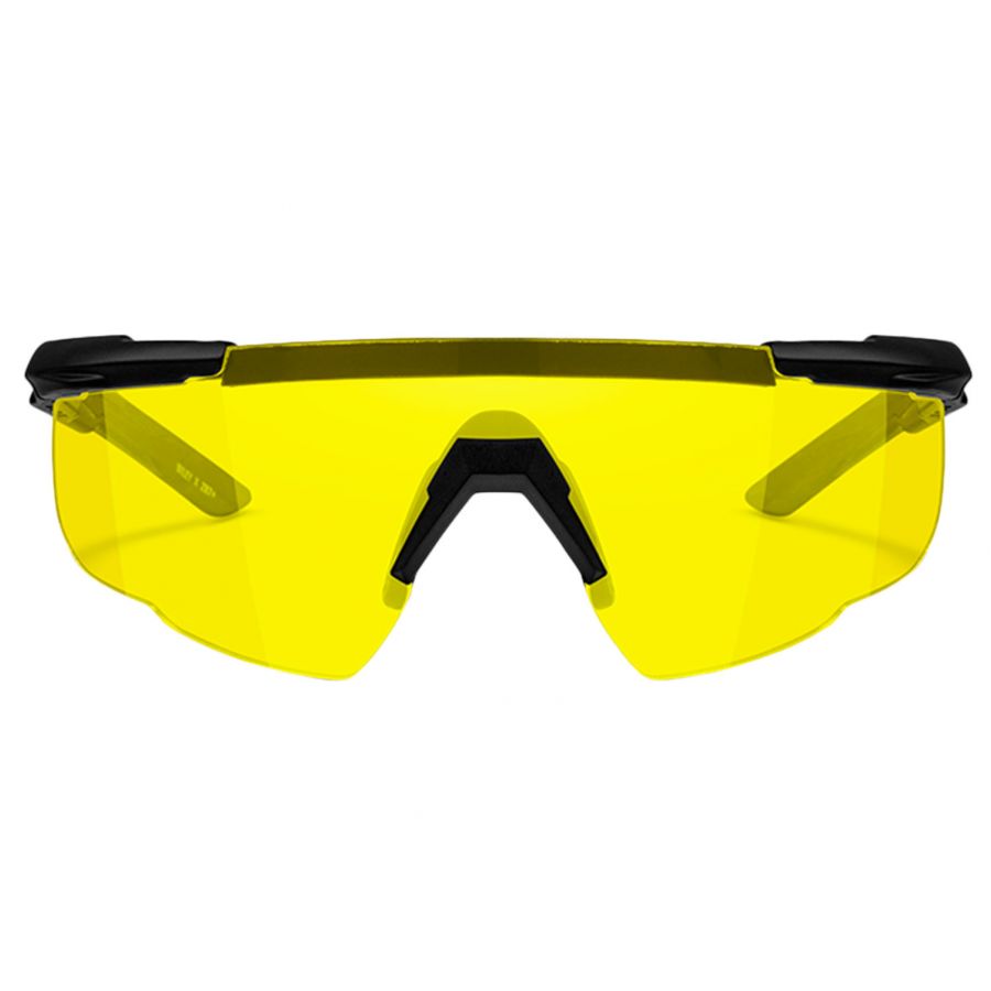 Okulary Wiley X Saber Advanced 300 pale yellow, czarne oprawki 1/6