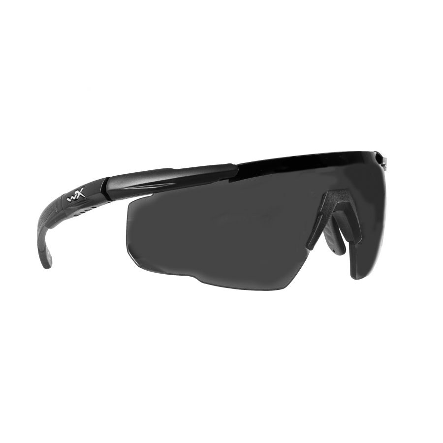 Okulary Wiley X Saber Advanced 308 smoke / clear / rust, czarne oprawki 2/4