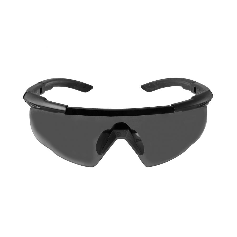 Okulary Wiley X Saber Advanced 308 smoke / clear / rust, czarne oprawki 1/4