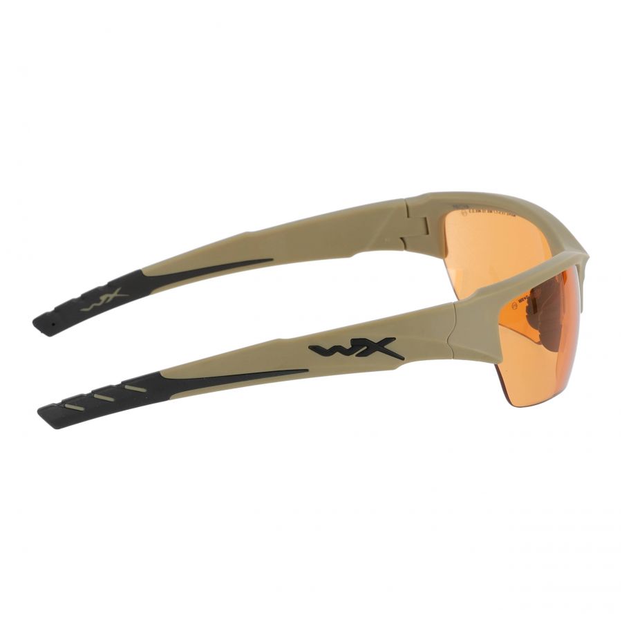 Okulary Wiley X Valor 2.5 CHVAL06T grey / clear / light rust, jasnobrązowe oprawki 3/4