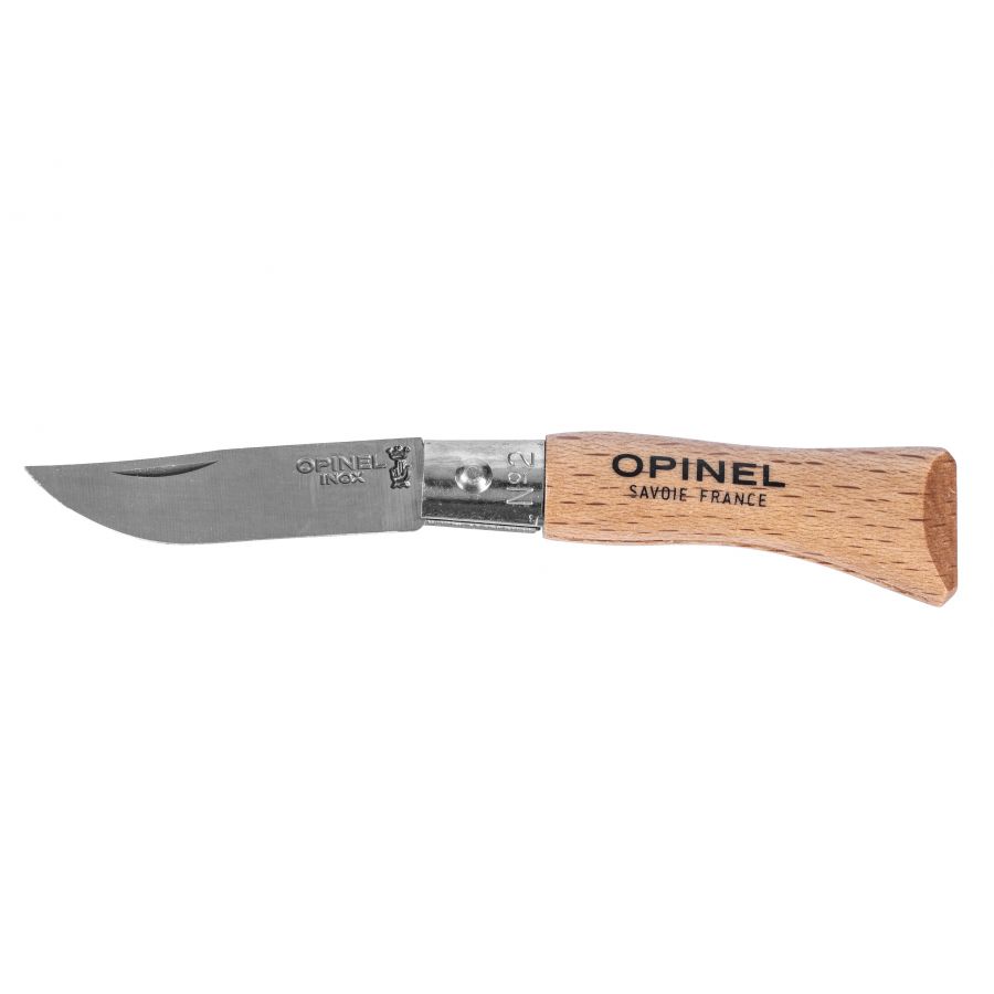 Opinel 02 inox beech knife 1/3