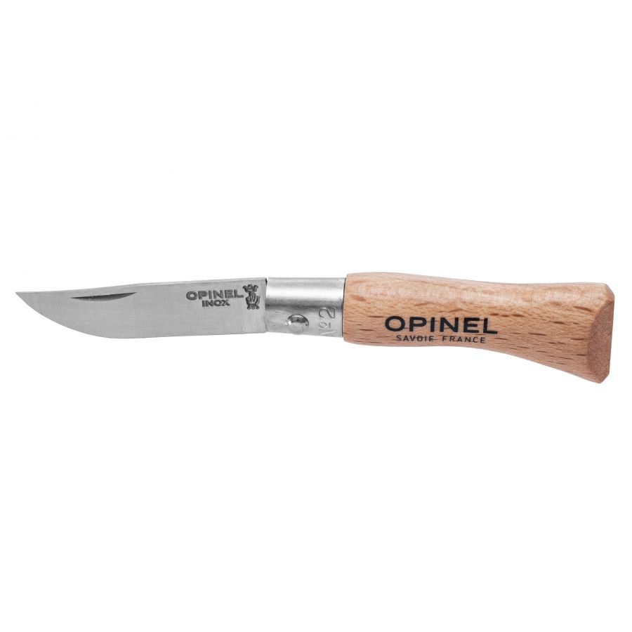 Opinel 02 inox beech knife 3/3