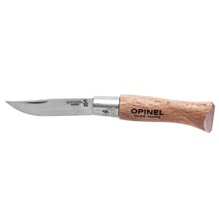 Opinel 03 inox beech knife 3/3