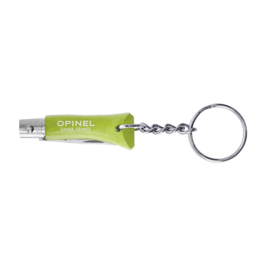 Opinel Colorama 02 inox grab light green keychain knife 4/5