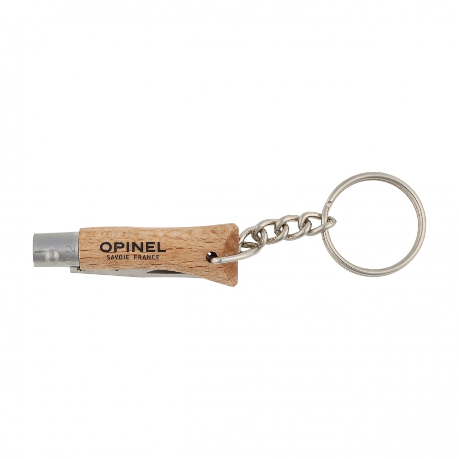 Opinel Colorama 02 inox natural keychain knife 4/5