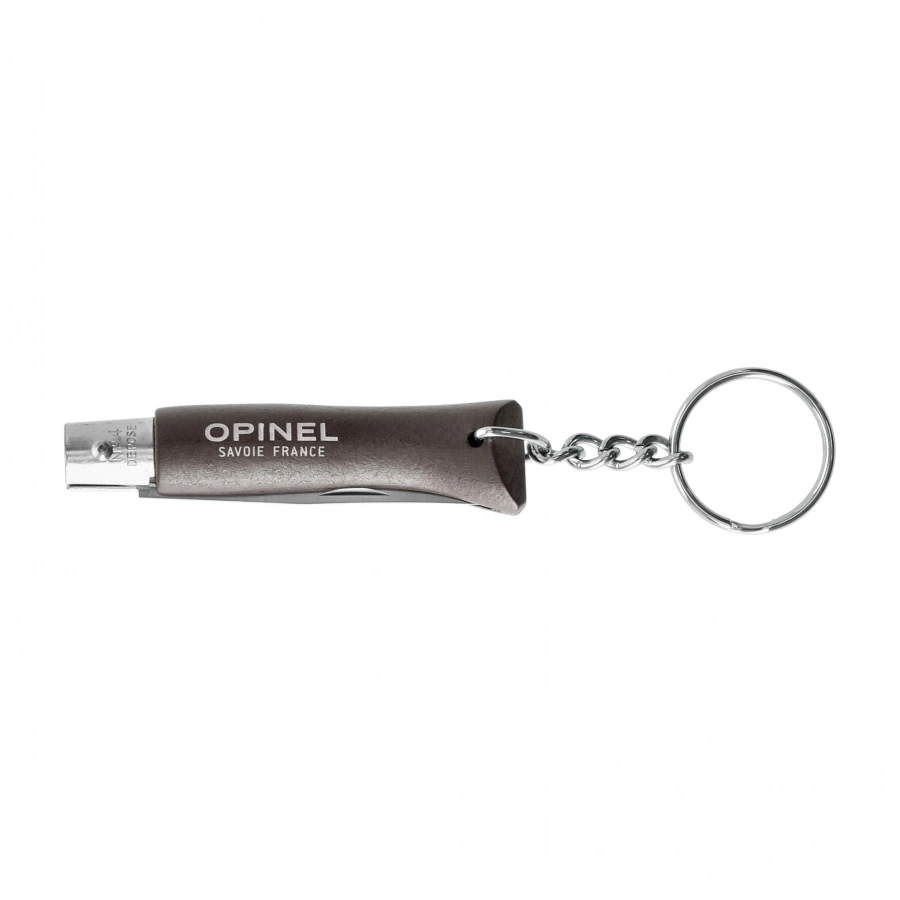 Opinel Colorama 04 inox grab black keychain knife 4/5