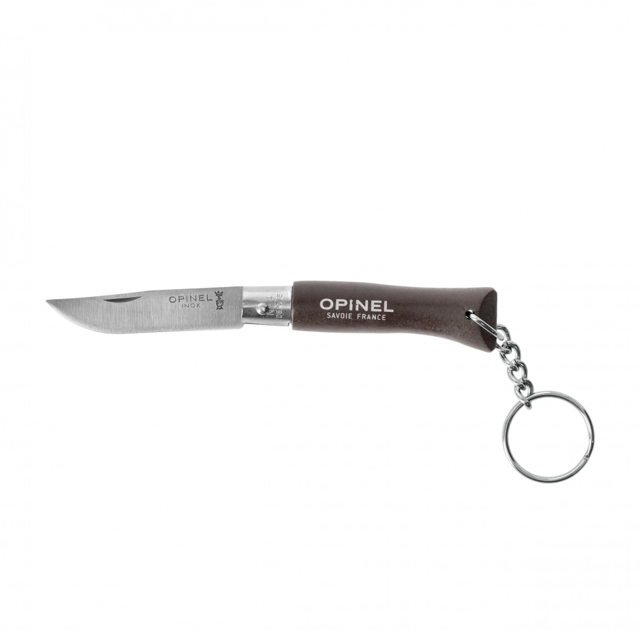 Opinel Colorama 04 inox grab black keychain knife 1/5
