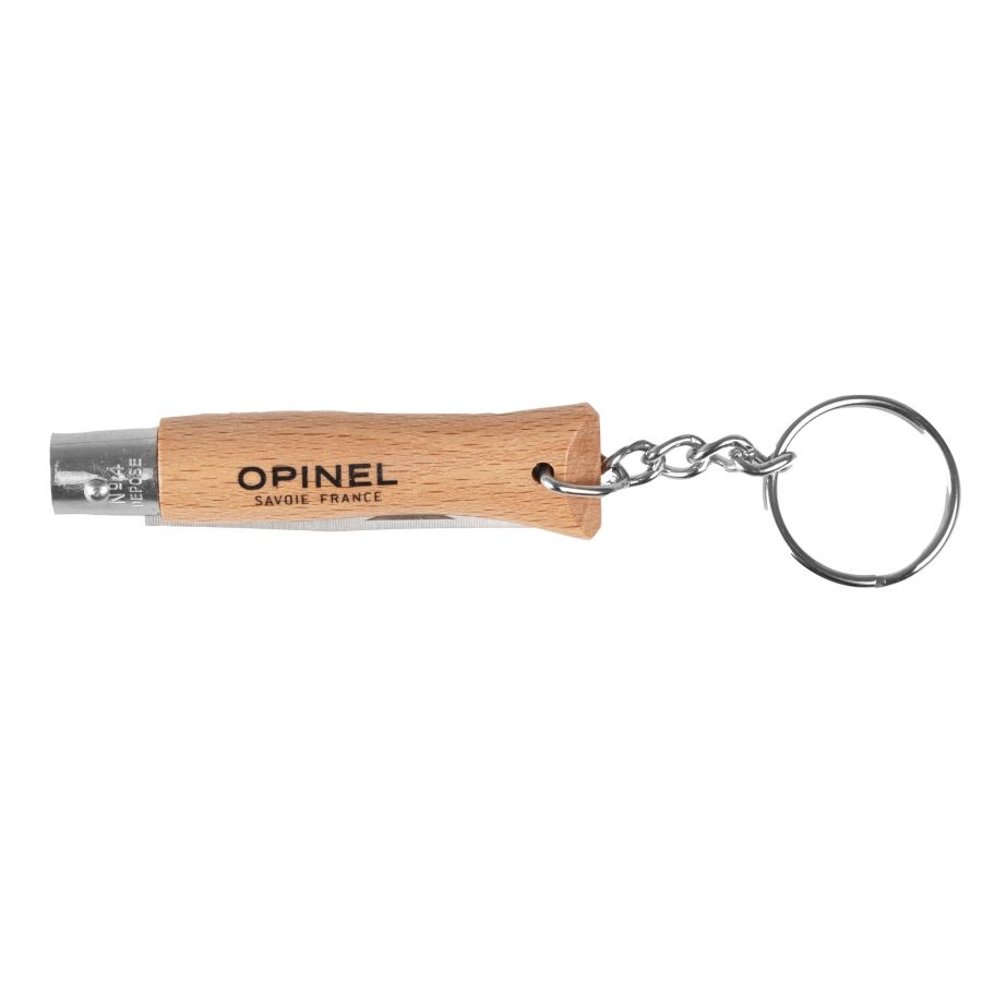 Opinel Colorama 04 inox natural keychain knife 1/1
