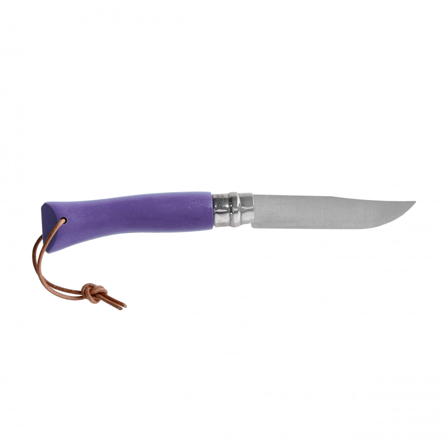 Opinel Colorama 06 inox purple knife with thong 2/5
