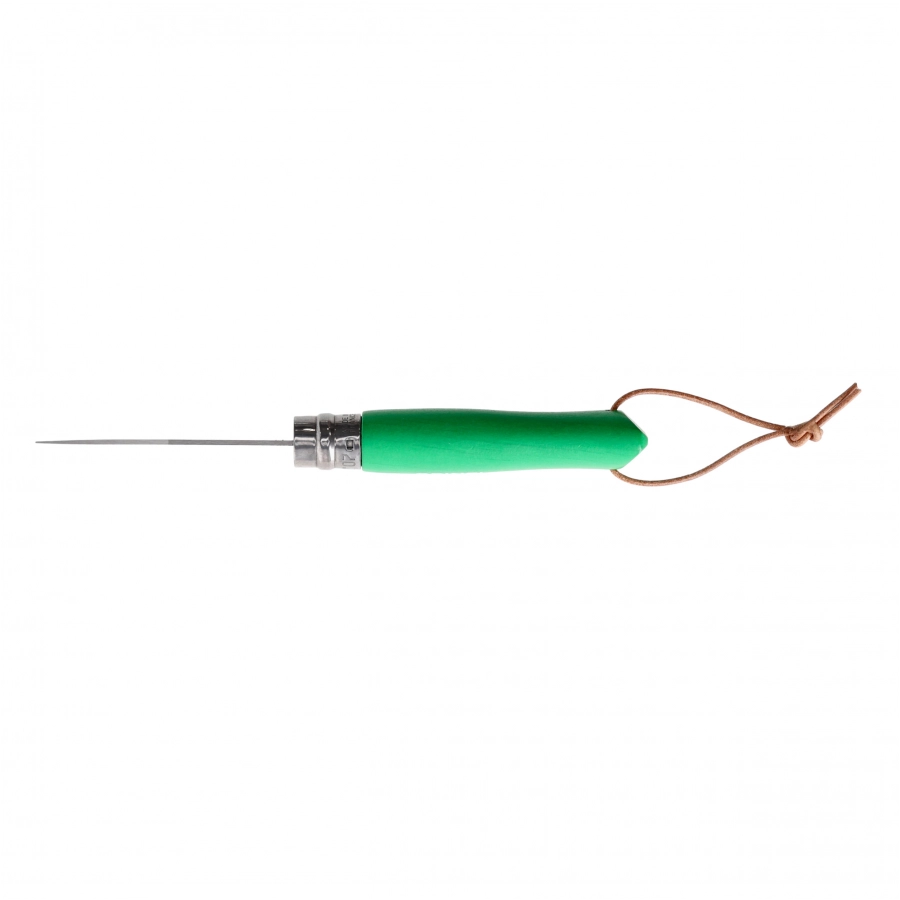 Opinel Colorama 07 inox grab green knife with thong 3/5