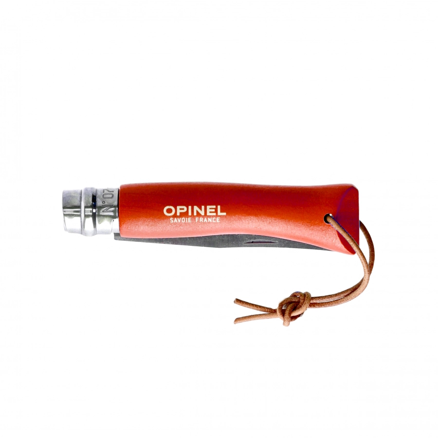 Opinel Colorama 07 inox grab poma knife with thong 4/5