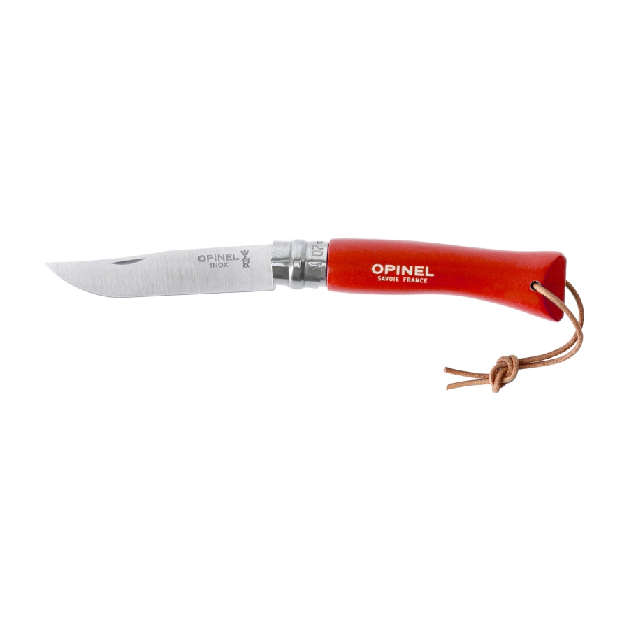 Opinel Colorama 07 inox grab poma knife with thong 1/5