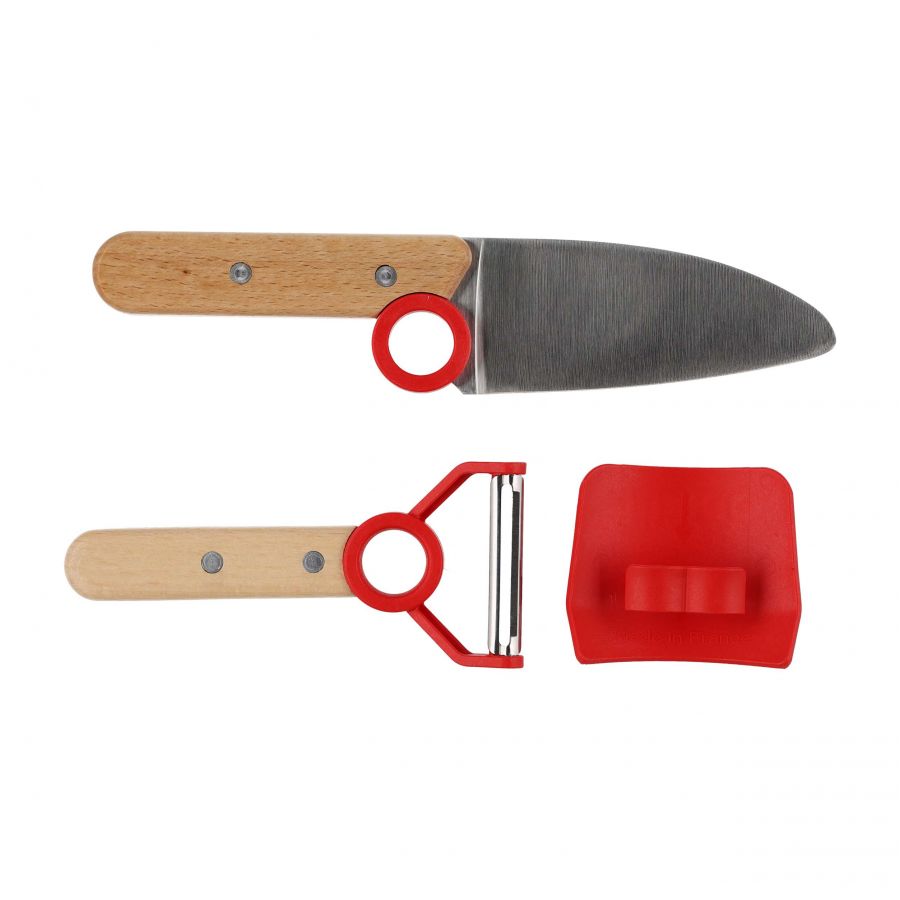 Opinel kitchen set for children red 2/3