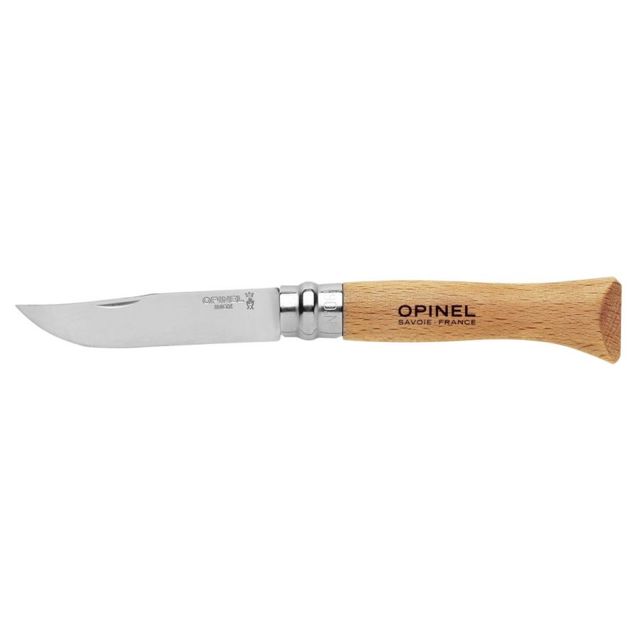Opinel knife 10 inox beech 1/2