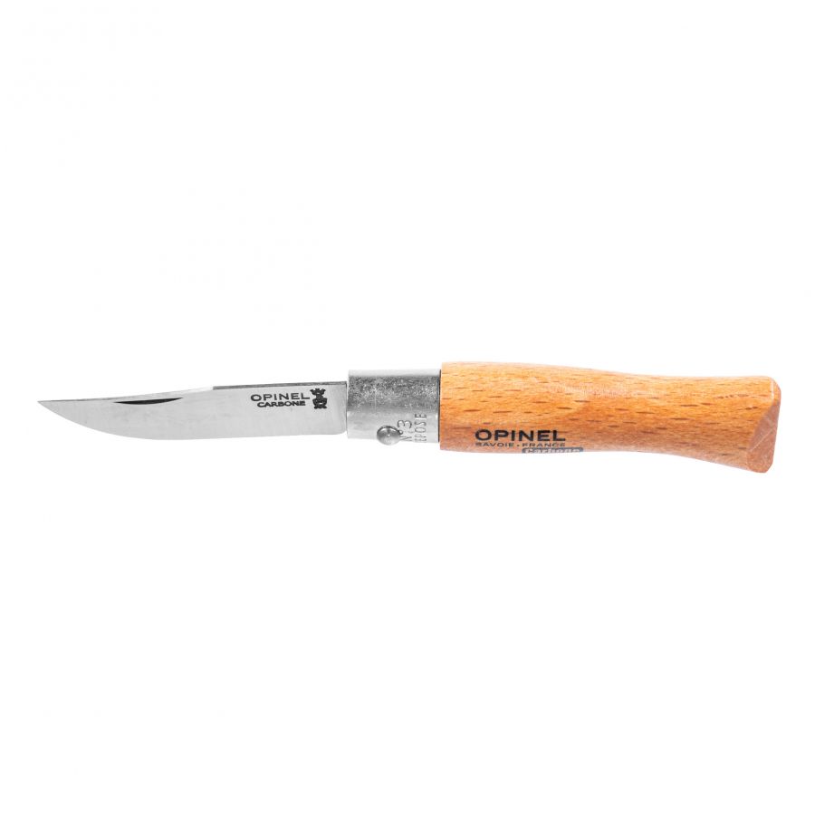 Opinel knife 3 carbon beech 3/4