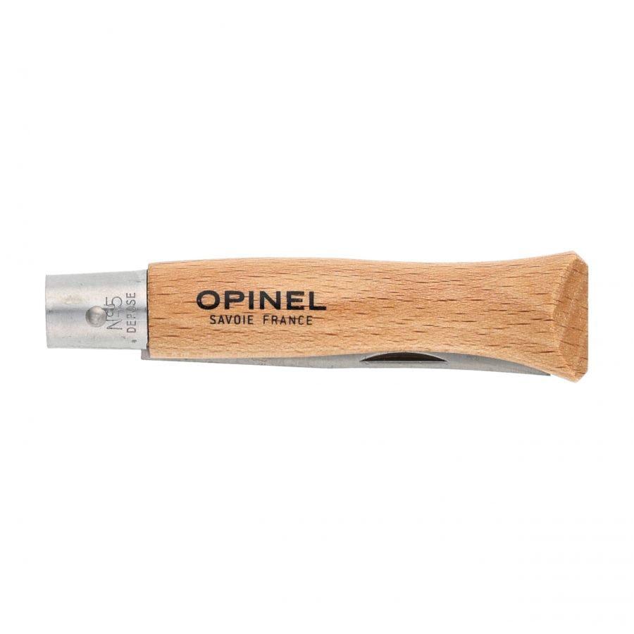 Opinel knife 5 inox beech 4/5