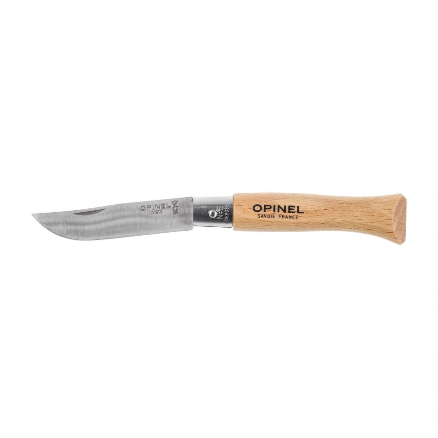 Opinel knife 5 inox beech 1/5