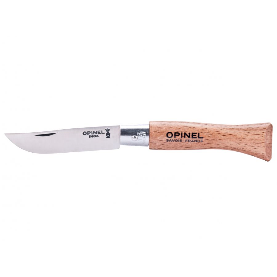 Opinel knife 5 inox beech 1/5