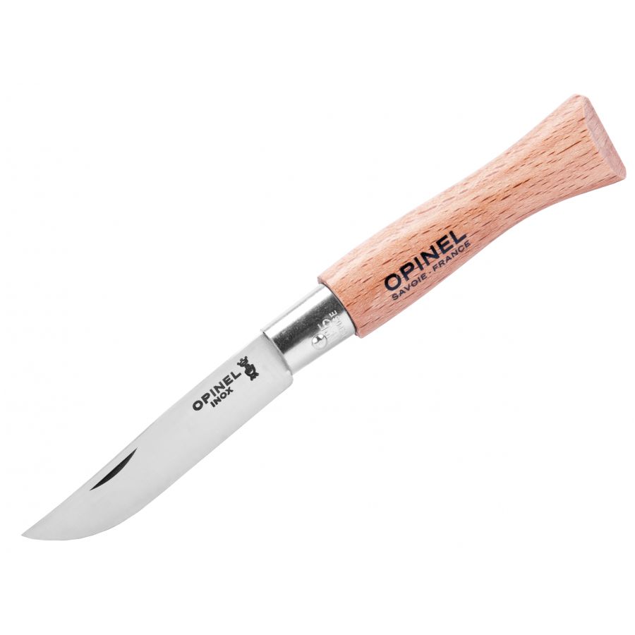 Opinel knife 5 inox beech 4/5