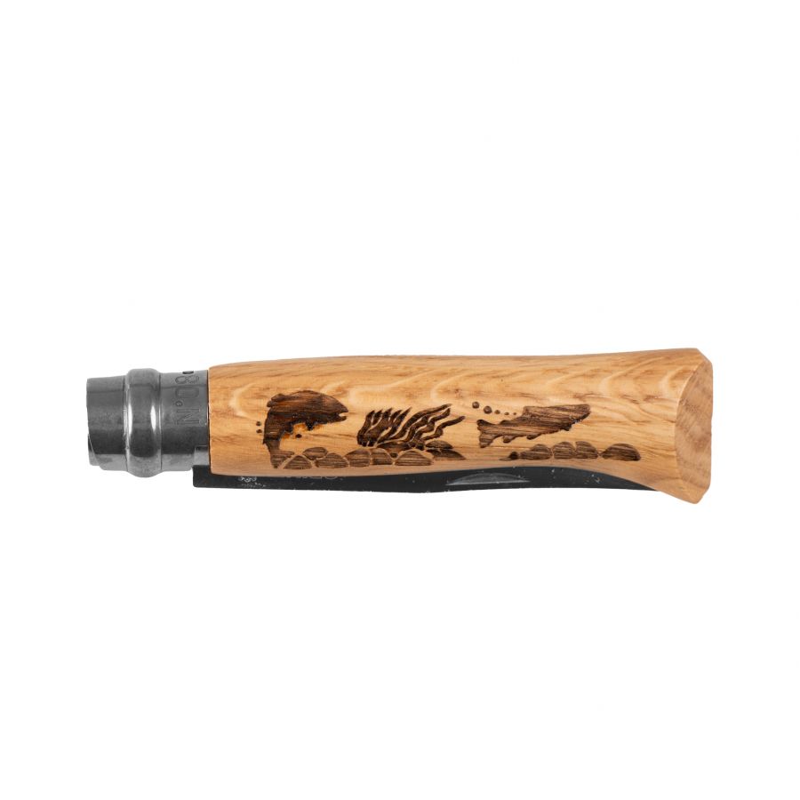 Opinel knife 8 inox oak Animal series - fish 3/3