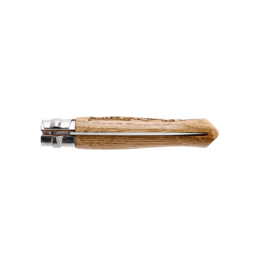 Opinel knife 8 inox oak Animal series - wild boar 4/5