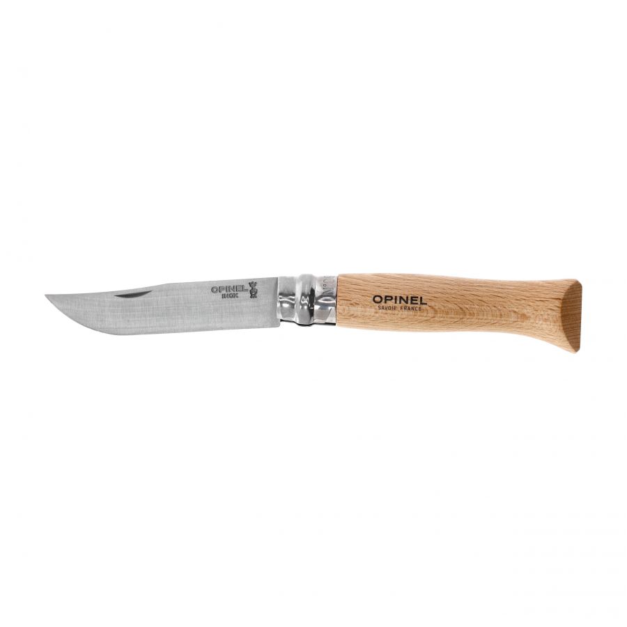 Opinel knife 9 inox beech 1/5