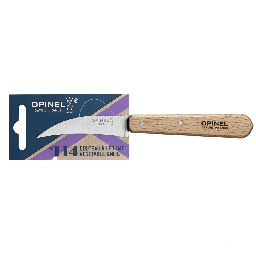 Opinel Natural 114 kitchen knife for vegetables 2/2