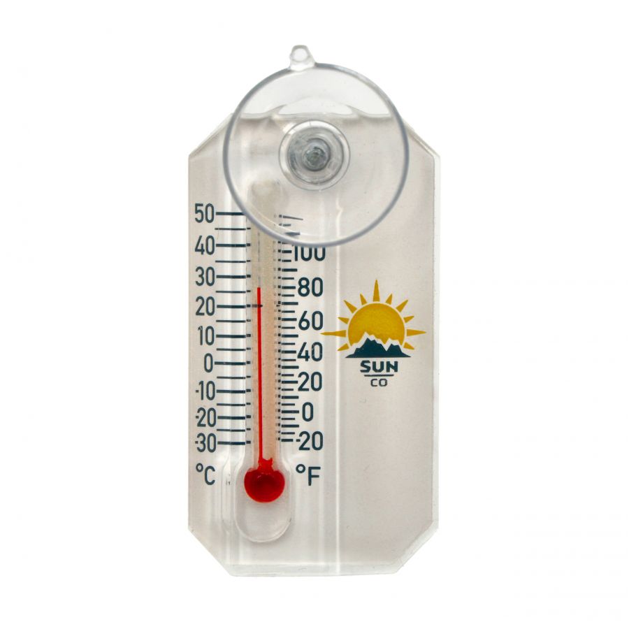 Outdoor thermometer with suction cup Sun Co. Stickler 1/2