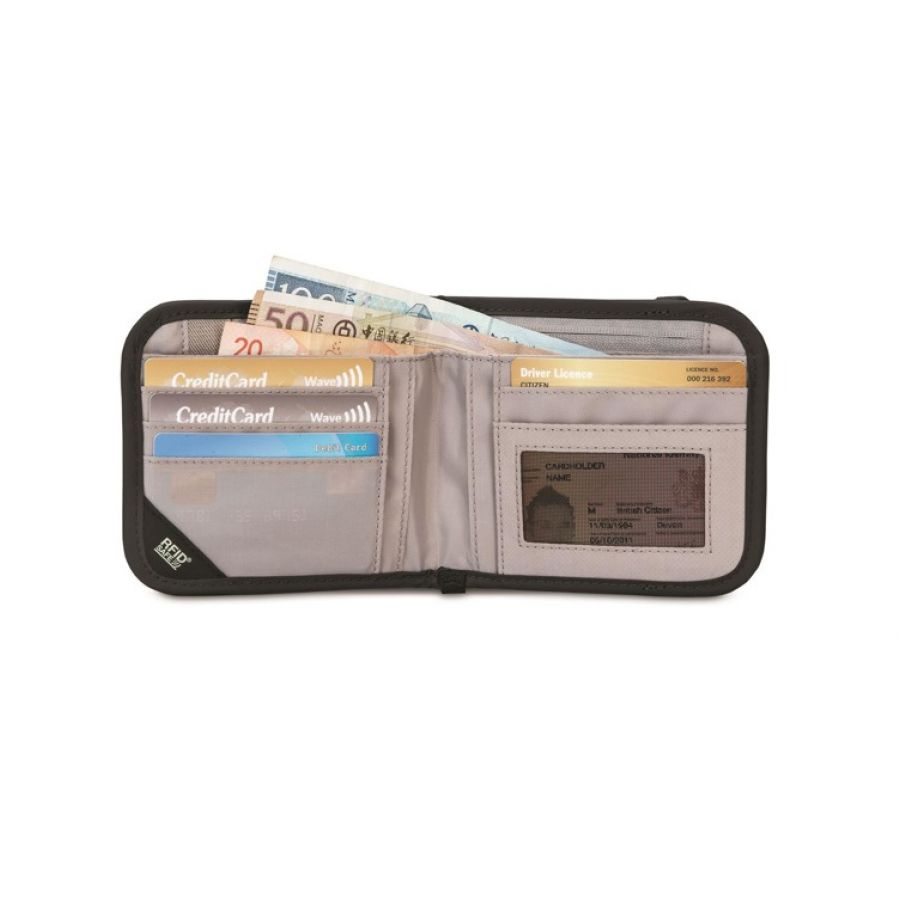 Pacsafe RFIDsafe V100 anti-theft wallet black 2/3