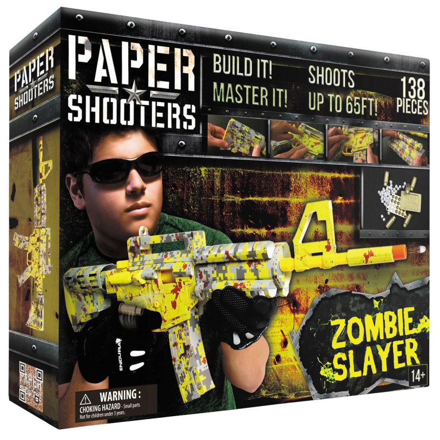 Paper Shooters Zombie Slayer rifle set 2/3