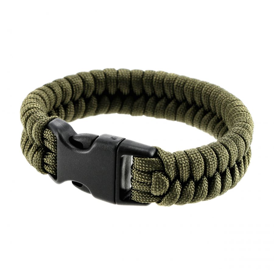 Paracord EDCX Fish army green bracelet 1/3