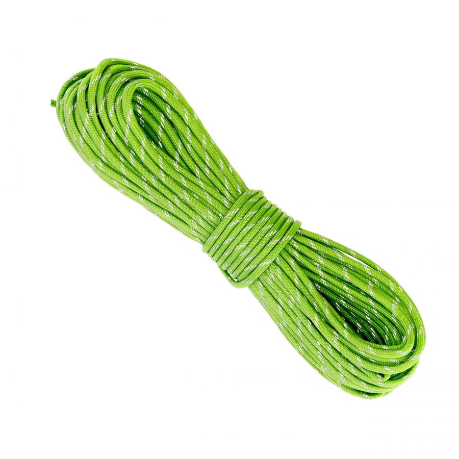 Paracord EDCX Reflective 30 m green golf rope 1/3