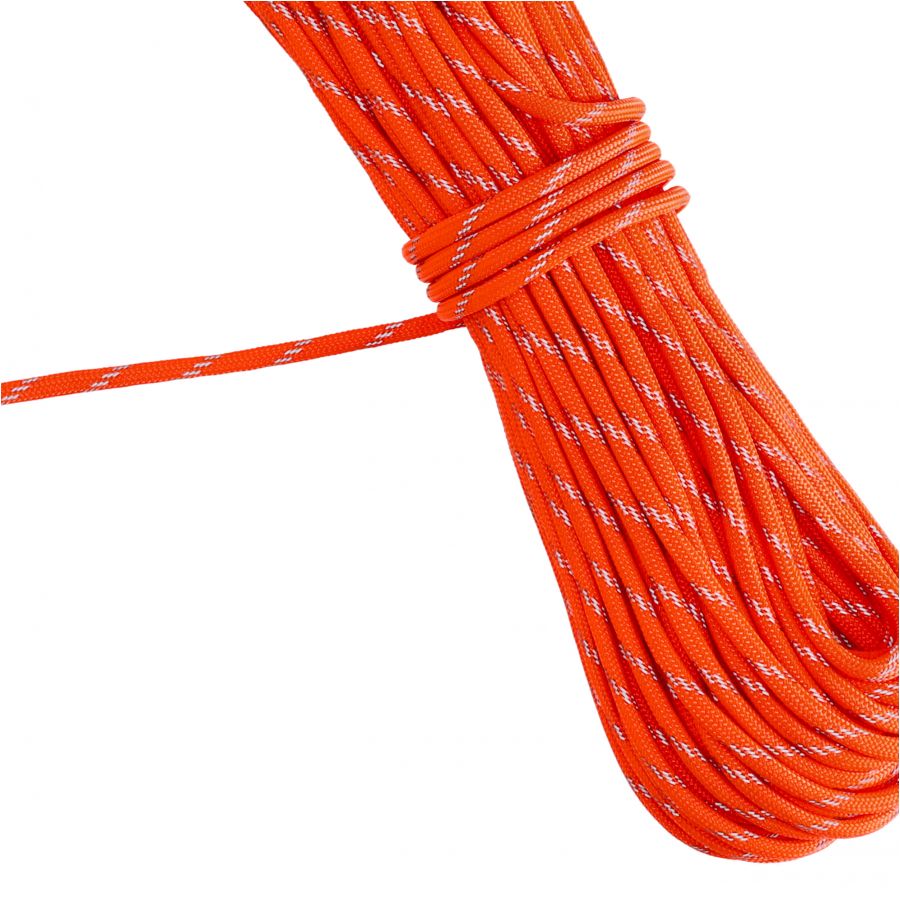 Paracord EDCX Reflective 30 m soft orange rope 2/3