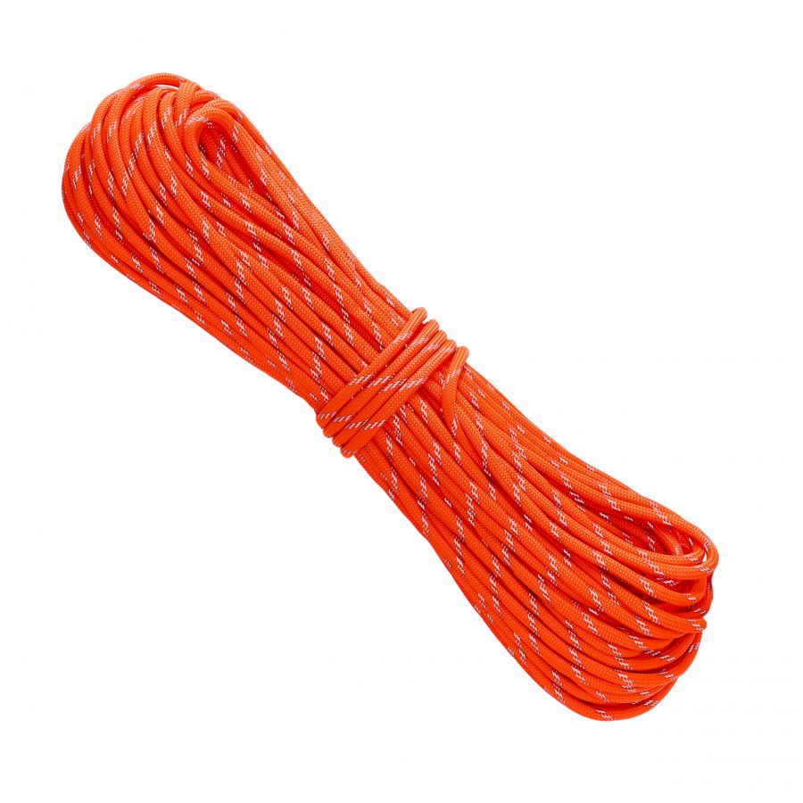 Paracord EDCX Reflective 30 m soft orange rope 1/3