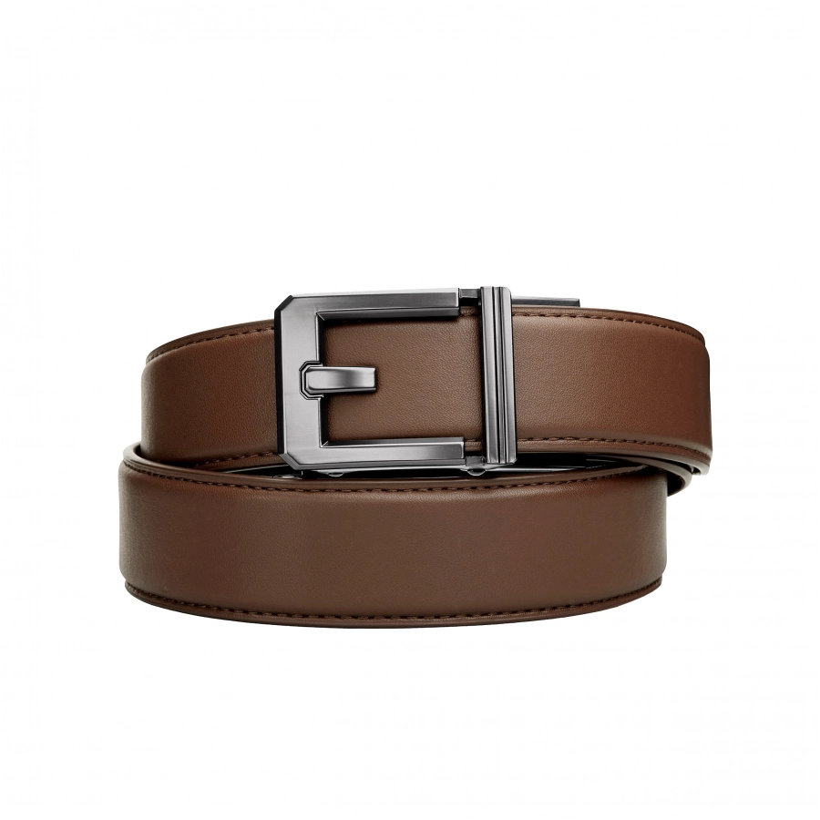 Pas strzelecki Kore Essentials Armortek Leather Gun Belt X3 brązowy 1/1