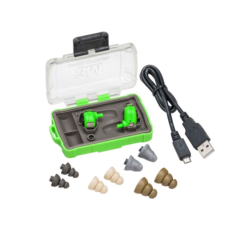 Peltor EEP-100 electronic active green earplugs 2/2