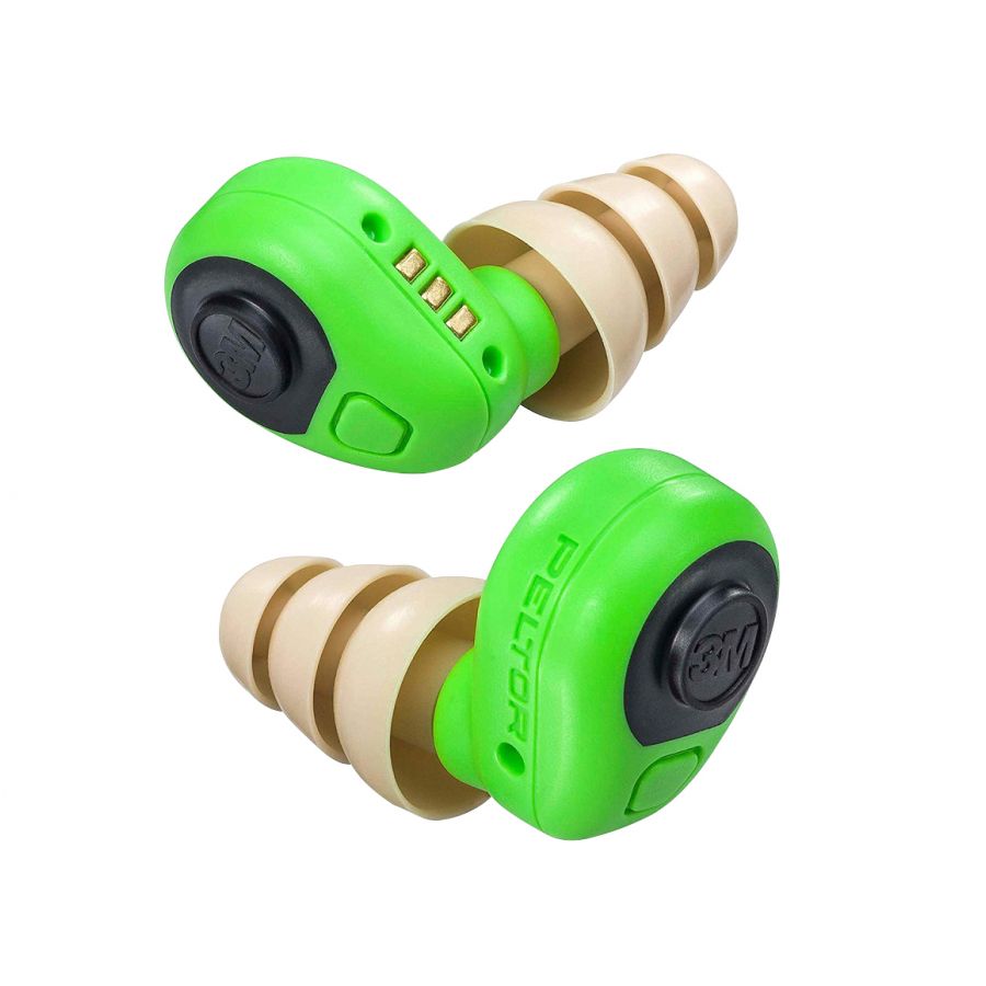 Peltor EEP-100 electronic active green earplugs 1/2