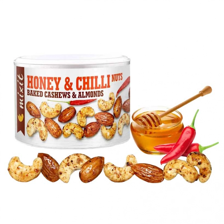 Pieczone orzechy z miodem i chili Mixit Chilli Mix Nuts 140 g 1/2