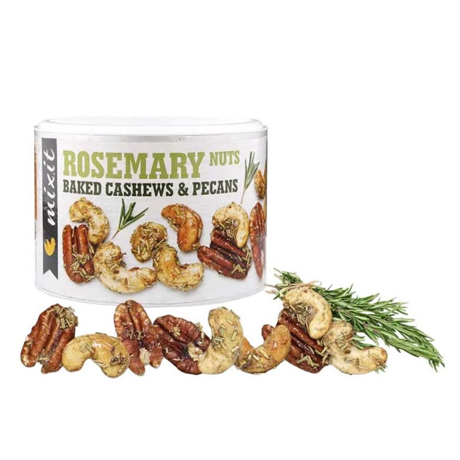 Pieczone orzechy z rozmarynem i trawą cytrynową Mixit Rosemary Nuts 150 g 1/1