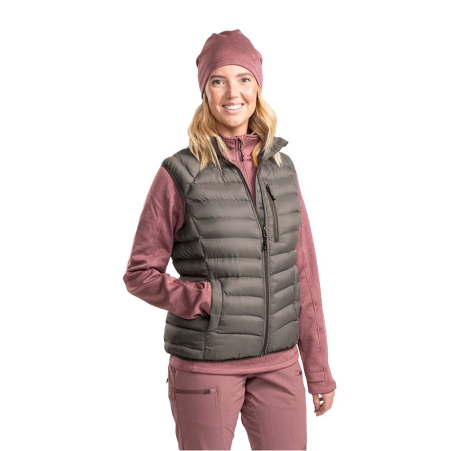 Pinewood Abisko Insulation brown women's vest 4/9