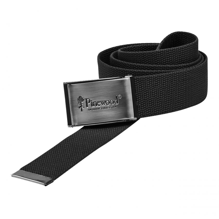 Pinewood Canvas men's belt black 1/1