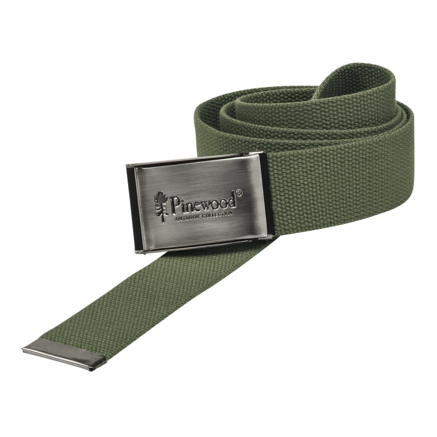 Pinewood Canvas men's belt olive green 1/2