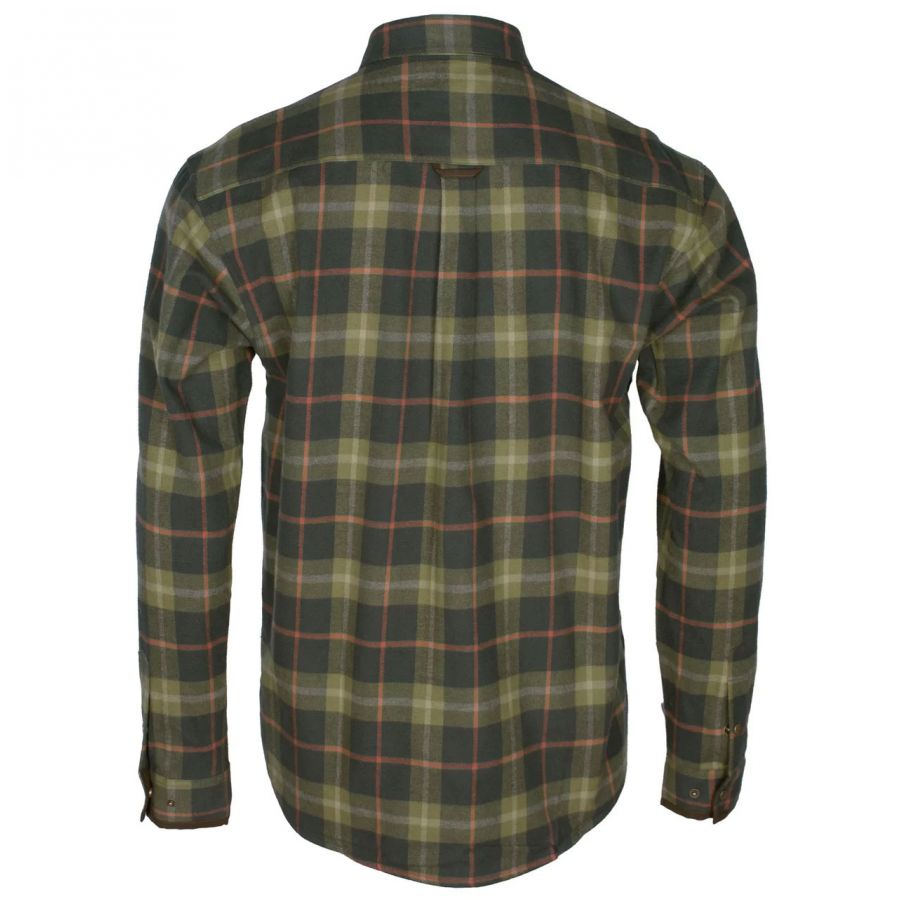 Pinewood Cornwall men's olive/terracotta shirt 2/8