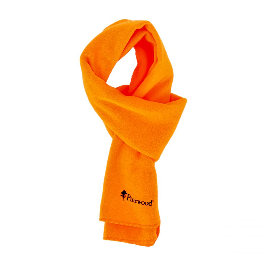 Pinewood fleece orange scarf 1/2